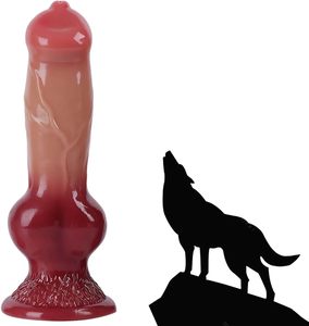 Extra lange <span class=keywords><strong>XXXL</strong></span> Silikon Anal Plug Riesige Wolf Dildo Monster Alien Hund Dicker Penis Mit Saugnapf Sexspielzeug für Masturbation - Product Image 1