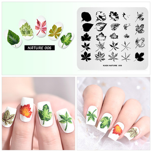 Plaque de tamponnage pour ongles KADS Nature Forest en acier inoxydable, 49 motifs, modèle pour nail art, outil de manucure professionnel, vente en gros - Product Image 6
