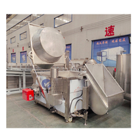 Ligne de friture industrielle de traitement de fèves croquantes par lots ligne de production automatique d'arachide enrobée de noix de cajou et de noisette