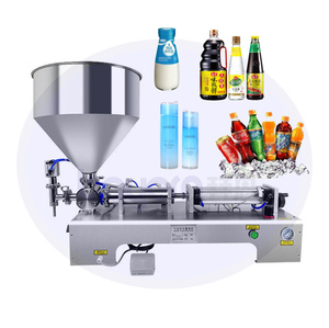 Máquinas de Llenado Neumáticas Semiautomáticas para Botellas de Líquido, como Salsa de Miel, Vinagre, Jugo, Cosméticos, Mantequilla y Champú - Product Image 1