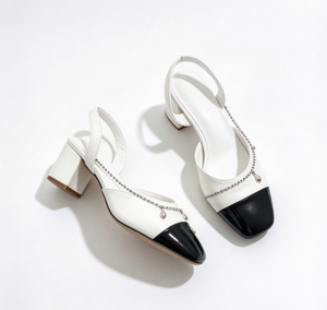 Chaussures à talons hauts en velours pour adolescentes, talon cubain de 6 cm, mini nœud, bout ouvert, chaussures de danse, talons noirs pour femme, talons épais noirs, ajustement parfait - Product Image 4