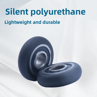 JDYZC Courroie plate en acier et polyuréthane OEM pour poulie de porte/fenêtre, rail coulissant de salle de bain et de cuisine, roue silencieuse, alésage 4, rainure simple