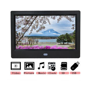 Cadre numérique miniature moderne de 7 pouces, affichage en boucle électronique <span class=keywords><strong>avec</strong></span> prise en charge de la vidéo et du MP3, en plastique ABS - Product Image 2