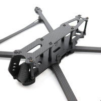 Plaque et bras en fibre de carbone découpés sur mesure par CNC, ultra-légers et haute rigidité, pour kits de châssis de drones FPV UAV