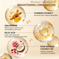 Pembersih Wajah Busa Pemutih Alami Label Pribadi Sikat Wajah Pembersih Kunyit Kojic Vitamin C Mencerahkan Pembersih Wajah Mousse