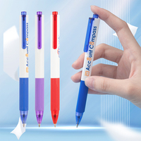 Aihao 신상품 사용자 정의 로고 Tytangle 배럴 볼펜 편안한 고무 슬리브 볼펜 도매 4 색 만든 플라스틱