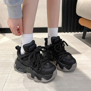 Scarpe Da <span class=keywords><strong>donna</strong></span> di Sport Lace-up Casual <span class=keywords><strong>Sneakers</strong></span> in Mesh Traspirante <span class=keywords><strong>Calzino</strong></span> Nero Della Piattaforma Scarpe Outdoor Scarpe Da Corsa Stretch <span class=keywords><strong>Donna</strong></span> Calzature - Product Image 6