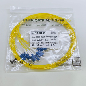 En Stock: Pigtail de Fibra Óptica Monomodo LC/UPC de 12 Hilos, LSZH, 0.9mm, 1.5M, Blanco/Amarillo/Arcoíris Opcional, para Centros de Datos y Empalmes FTTH - Product Image 4