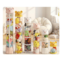 Boîte de rangement pour jouets d'enfants en PET transparent de qualité alimentaire, organisateur de piscine à balles pliable et détachable, bac à balles superposable pour chambre d'enfant, chambre à coucher, salon