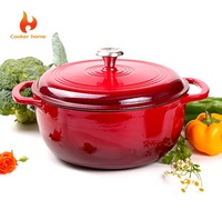 Ensemble de casseroles et poêles en fonte émaillée antiadhésive, écologique et personnalisable, résistant au four, fourni directement par l'usine