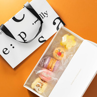 Boîte en carton personnalisée pour snacks/biscuits, sachets de thé, moules à pain, gâteaux et pâtisseries - avec pelliculage mat et impression en relief