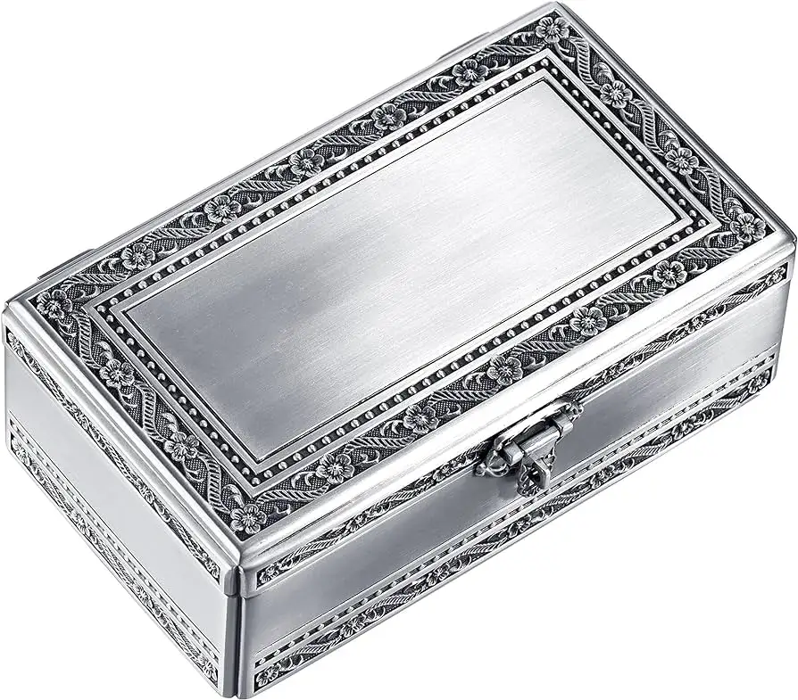 Caja de paquete de joyería de plata esterlina con logotipo personalizado Popular caliente