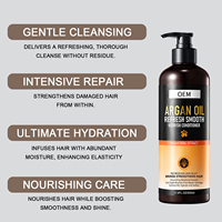 Huile Essentielle Capillaire Nourrissante et Volumisante Anti-Pelliculaire Naturelle à l'Huile d'Argan du Maroc, Shampoing et Après-Shampoing Bio, Marque Privée OEM