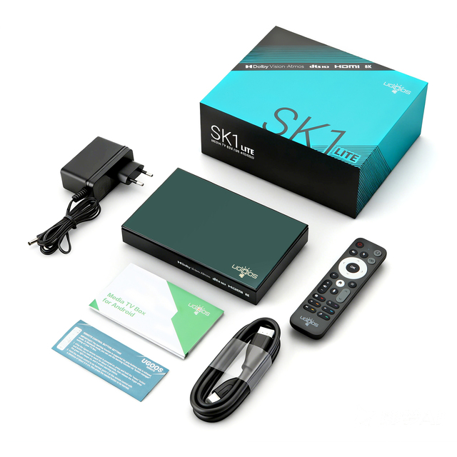 2026 New UGOOS SK1 Lite S928X-K Amlogic Quad Core 4+64GB WiFi6 1000M 8K BT5.2 Android 14 Smart TV Box