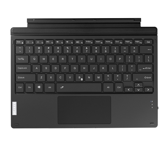 New Ultra-thin Rechargeable Membrane Ergonomics 7-color RGB Backlit USB 3.0 Touchpad Wireless BT 5.0 Tablet Keyboard for Surface
