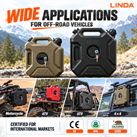 Réservoir de Carburant Portable 5L 10L HDPE avec Bec Verseur et Supports de Verrouillage pour Moto, VTT, UTV, 4x4 CE EPA CARB ErP