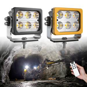 Construction part headlight square flood 4x4 boat atv utv suv vehicle automotive truck offroad led fog driving working <b>light</b> - Product Image 1