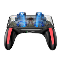 Nouvelle manette de jeu sans fil H10 avec double ventilateur de refroidissement et batterie pour téléphones mobiles (Artéfact) - Compatible avec iOS et Android