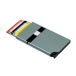 New <b>Mens</b> Minimalist Slim Smart Metal <b>Wallet</b> Billetera Tarjetero Aluminio <b>Rfid</b> Protection Automatic Aluminum Credit Card Holder - Product Image 1