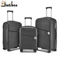 Valise de grande taille avec serrure TSA, valise à roulettes incassable, sac de voyage, valise à fermeture éclair en PP de 28 pouces, valise personnalisée de couleur bonbon