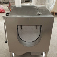 Automatische borstel aardappel cassave wortel was- en schilmachine aardappelwasser schiller reinigingsmachine
