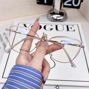 G90-372 New Round Frame Metal Anti-Blue Light <strong>Glasses</strong> Frame Men's <strong>Korean</strong> Version Fashion Students Can Wear Myopia <strong>Glasses</strong> - Product Image 6