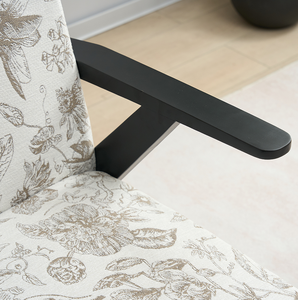 Fauteuil de détente de style moderne du milieu du siècle, aspect cuir, avec pieds en bois - Design ergonomique, coussin en coton doux - Chaise de salon durable - Product Image 3