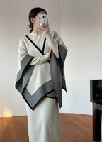 Nouvelle robe pull en deux pièces pour femme, design automne-hiver, robe en tricot à manches longues et cardigan