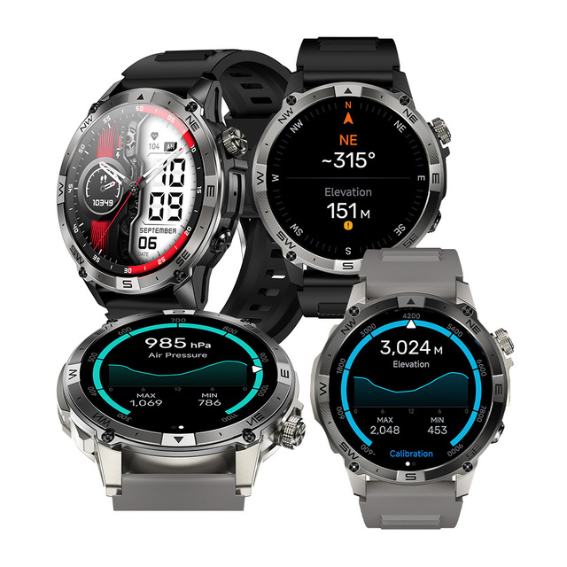 Vanssa Custom Altitude Meter Outdoor Survival Sports Cycle Mountain Climbing Camping Gps Compass Smart Watch Outdoor