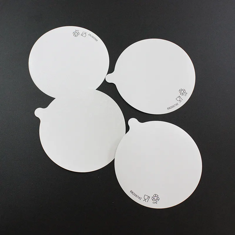 Stampa personalizzata termosaldatura Die taglio Composited foglio di alluminio coperchio pellicola per il confezionamento della tazza di gelato
