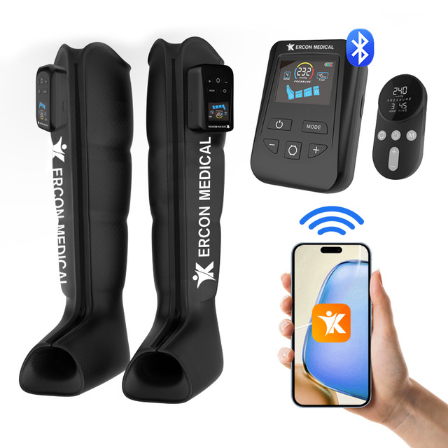 Professional Air Compression Boots Pneumatic System for Muscle Recovery Swelling Relief Blood Circulation Lymphedema Therapy