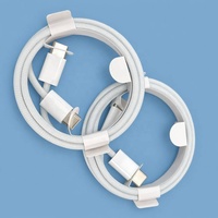Cable Trenzado de Nailon Blanco PD de 60 W, Tipo C a Tipo C, 3 A/20 V, Cable de Carga Rápida USB con Caja, Cargador Rápido para iPhone y Android