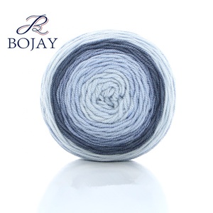 Bojay Nouvelle Haute Qualité Crochet Fil De Gâteau 3Nm/4, Coloré Écharpe <span class=keywords><strong>À</strong></span> <span class=keywords><strong>Tricoter</strong></span> Fantaisie 100% <span class=keywords><strong>Laine</strong></span> Fil De Gâteau 50g par balle - Product Image 5