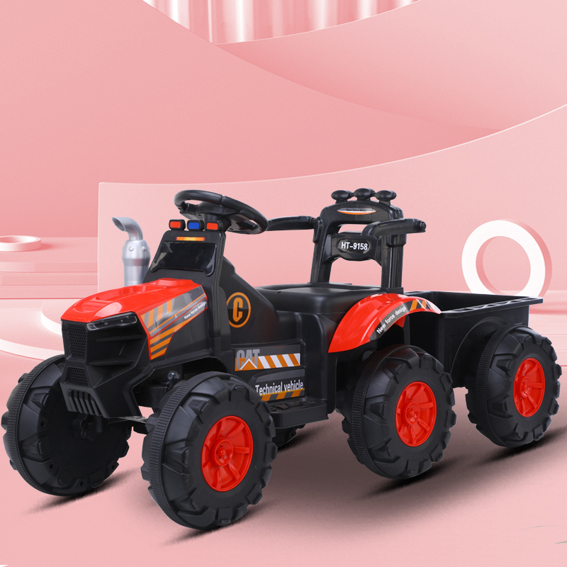 最新モデル 子供用 電動トラクター ライドオンカー 2-8歳向け 4輪車