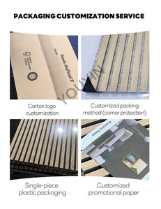 Paneles acústicos adhesivos decorativos interiores para estudio, oficina, roble, Akupanels, chapa insonorizada, absorbente, pared <span class=keywords><strong>de</strong></span> <span class=keywords><strong>madera</strong></span>, listón Mdf - Product Image 5