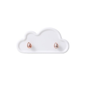 Cloud Shaped Double Hook Wall Mount Self Adhesive No Drilling Required Bathroom Key Holder Multi Color Options - Product Image 5