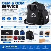 Sac de transport pour bottes de ski et snowboard, sac de sport durable avec bandoulière réglable pour les voyages de ski, les sports d'hiver et les aventures en plein air