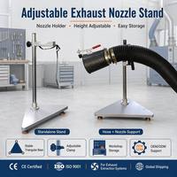 Support de buse d'admission CE ISO à hauteur réglable avec base triangulaire à roulettes pour atelier professionnel, garage, stockage, OEM, garantie 1 an