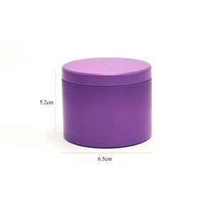 Boîtes cylindriques en fer blanc colorées personnalisées pour la vente en gros, 2oz, 4oz, 6oz, 8oz, pots à bougies de Noël vides, contenants décoratifs dorés - Product Image 2