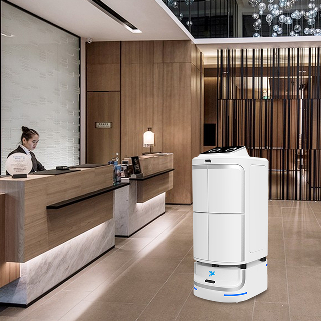 Hotel Service Robot Ultraviolet Killing Smart Voice 8-hour Runtime Hotel Delivery Robot Takeaway Delivery