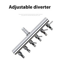 Vanne de distribution d'air réglable et durable en métal 4mm/6mm/8mm pour pompes à oxygène de aquarium