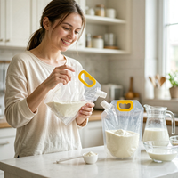 Sac de jus d'eau de boisson de qualité alimentaire liquide avec bec verseur pour lait et huile d'olive