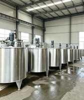 Cuve de mélange à double enveloppe en acier inoxydable SUS316L avec agitateur à engrenages automatique et roulement pour la production de savon et le traitement chimique