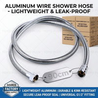 Tuyau de douche flexible en aluminium de 90 cm, anti-corrugulement et résistant à la corrosion, pour remplacement de lavabo de salon de coiffure - Vente en gros usine