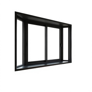 Fenêtre coulissante à <span class=keywords><strong>double</strong></span> <span class=keywords><strong>vitrage</strong></span> à rupture de pont thermique en aluminium sur mesure pour projets de villas côtières - Product Image 2