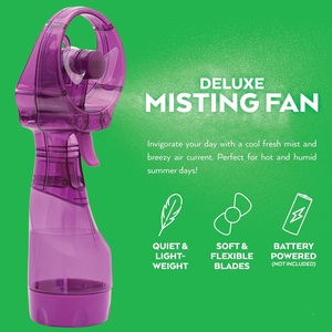 Battery Powered Car Hotel RV Outdoor Travel Hand Held <b>Mini</b> Portable Water Mist Spray <b>Bottle</b> Cooling Fan Rechargeable Battery - Product Image 2