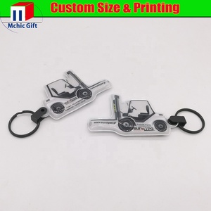 Tùy chỉnh đầy đủ màu sắc in Keychain ánh sáng PVC LED Keychain nhựa mini ánh sáng lên móc chìa khóa dễ thương tự động đèn pin vòng chìa khóa - Product Image 3