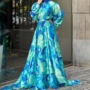 2025 estate abito lungo stampato alla caviglia LR723 europea americana mediorientale pura bellezza disponibile su AliExpress - Product Image 6