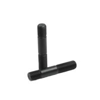 Vis à double extrémité en acier au carbone, oxyde noir, métrique, grade 8.8, filetée