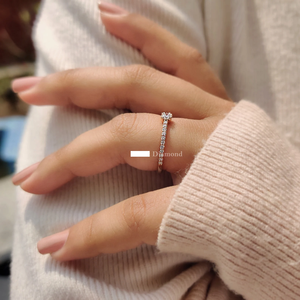 Bague en diamant de laboratoire raffiné, conçue pour mettre en valeur la brillance et la flamme, avec un style élégant et intemporel pour tous les événements, en provenance d'Inde - Product Image 3